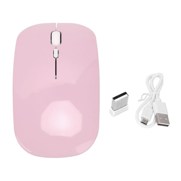 Wireless Mouse Phone Portable Pink 1600DPI