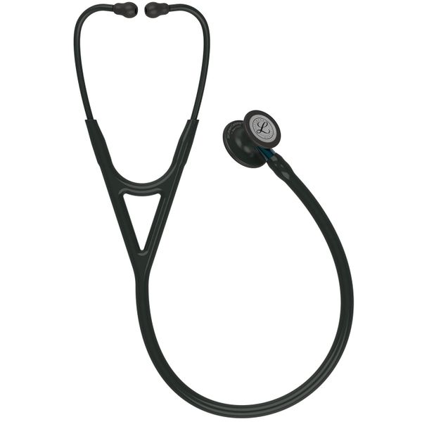 Littmann Cardiology IV Stethoscope: Black and Black - Blue Stem