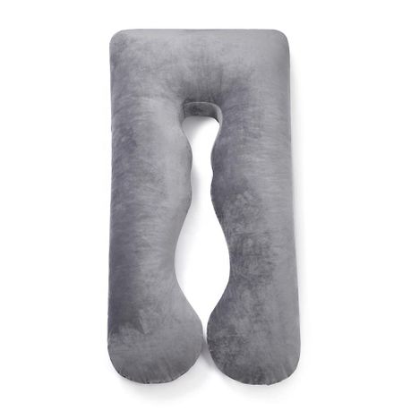 GreenLeaf Full Body Pregnancy Pillow U Shape - Grey