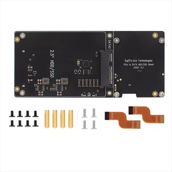 X1007 Pcie To Dual 2.5Inch Sata Hdd/Ssd Shield Compatible with Universal