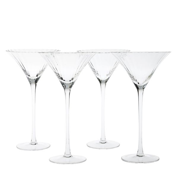 George &amp; Mason - Savoy 4 Pack Crystal Martini Glasses