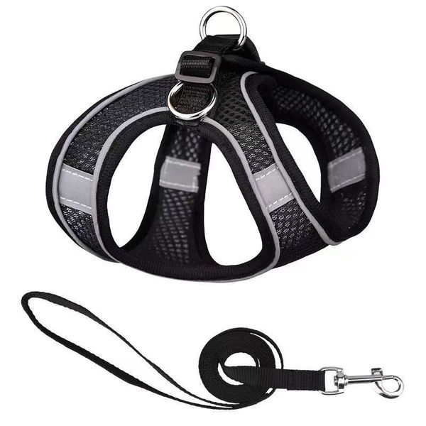 Dog Harness, Adjustable Reflective Pet Harness and Leash Set