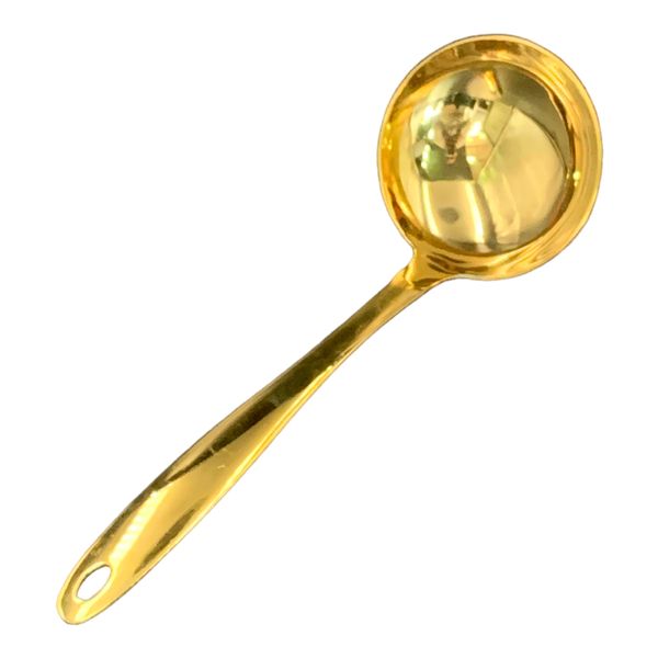 Quality &amp; Charming Gold Stainless Steel Ladle 23cm