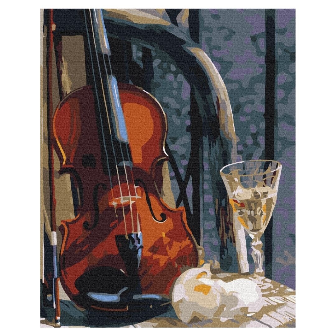Paint by numbers Violin With Wine Boxed Shop Today. Get it Tomorrow
