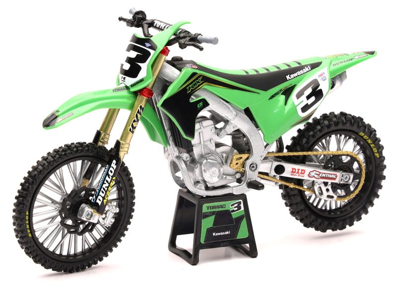 New-Ray 1/12 Kawasaki Race Team KX450 2019 - Eli Tomac 3 (16.5cm long)