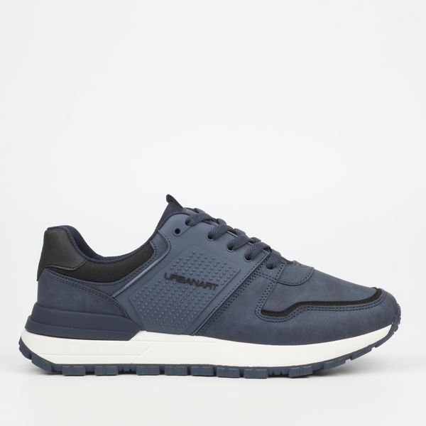 UBRT Men's Black Nubuck PU Plain Casual