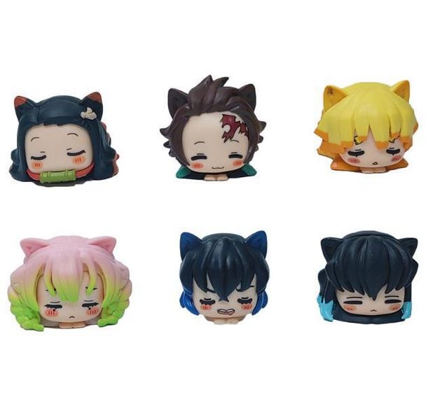 PaPa Demon Slayer Mini Figure Model Set - 6 Piece