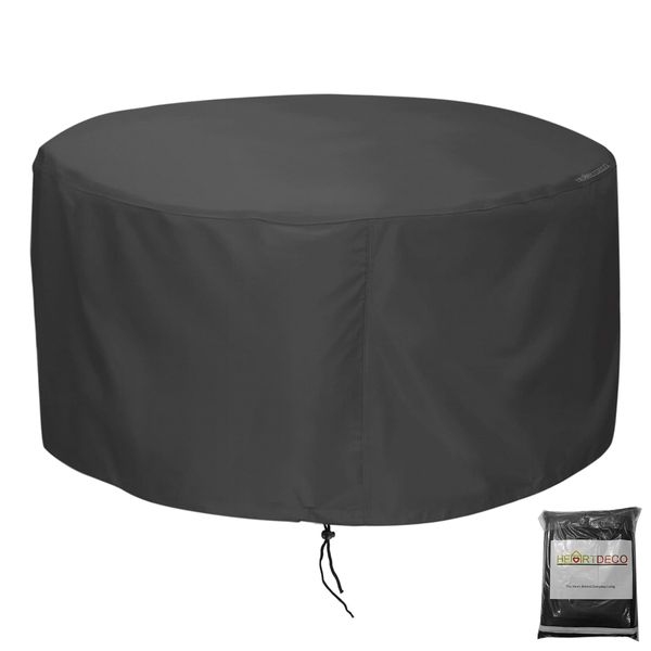Heartdeco 420D Oxford Round Waterproof Outdoor Garden Table &amp; Chair Cover