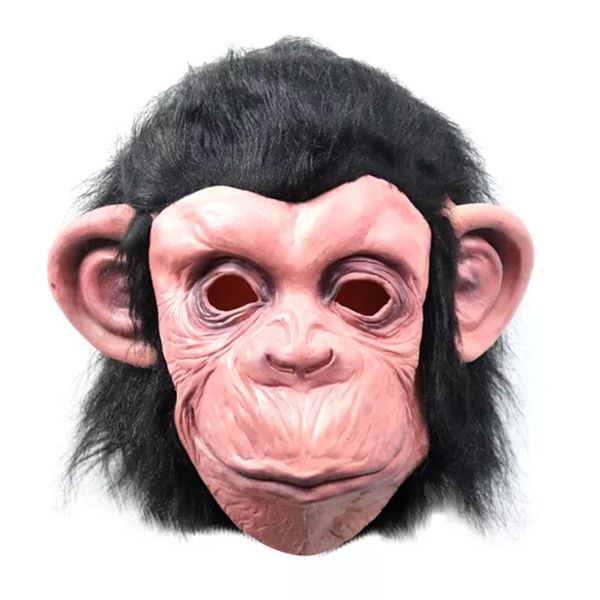 Party Chimpanzee Monkey Latex Full Head Halloween Mask