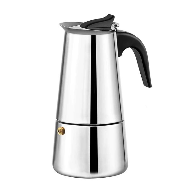 Stainless Steel Espresso Coffee Maker (4 Cups)
