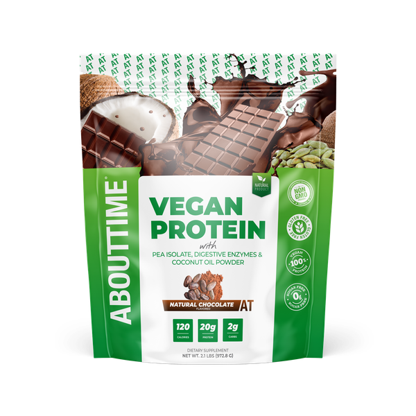 ABOUT TIME Vegan Chocolate Protein Powder