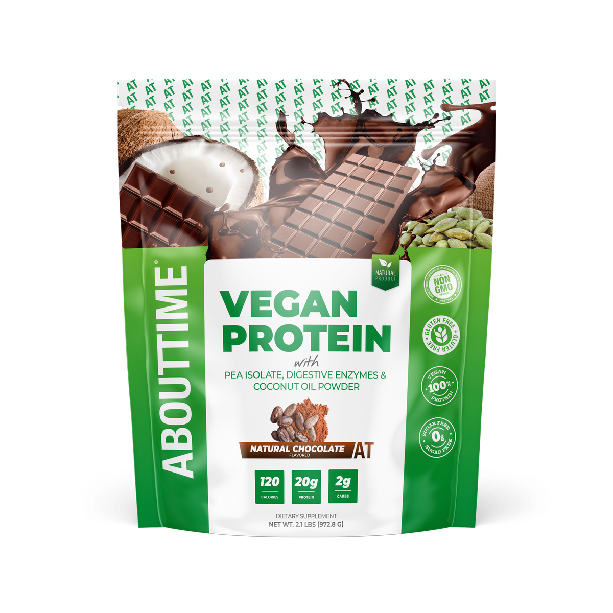 ABOUT TIME Vegan Chocolate Protein Powder Shop Today. Get it Tomorrow