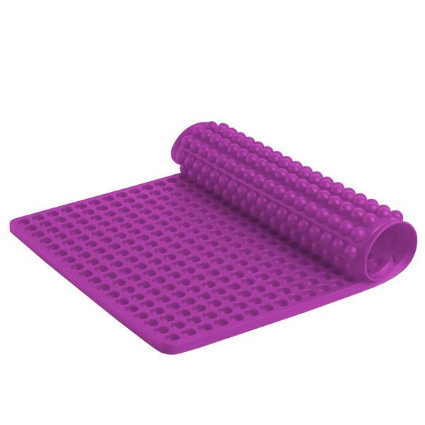 Non Stick Fat Reducing Silicone Cooking Mat - Purple
