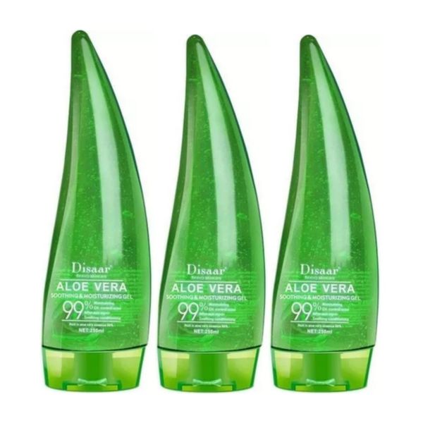 Pack of 3 Aloe Vera Soothing And Moisturizing Gel By Disaar - 250ml x 3