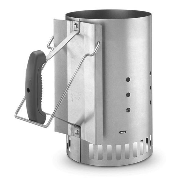 Rapidfire Chimney Charcoal Starter - Quick &amp; Easy Charcoal Lighting