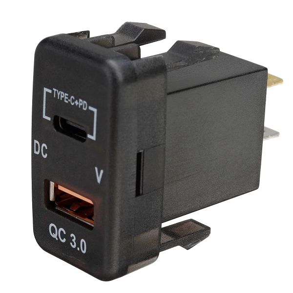 Car Type-C+PD QC3.0 Charger Dual USB for Landcruiser Prado FJ Cruiser