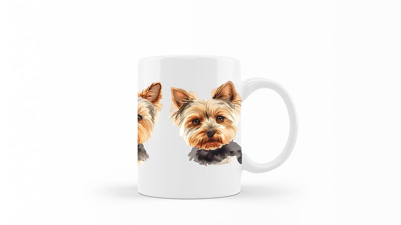 Yorkshire-Terrier Printed Coffee Mug