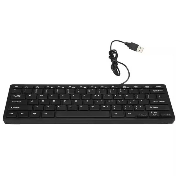 Portable Compact Mini USB Wired Keyboard