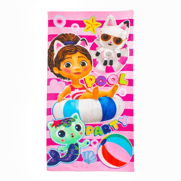 GABBY'S DOLLHOUSE By DreamWorks Official Licensed Kids Beach Towel