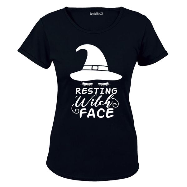 Resting Witch Face - Halloween Inspired - Ladies - T-Shirt