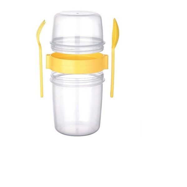 800ml Reusable Breakfast Food Container With Spoon And Fork