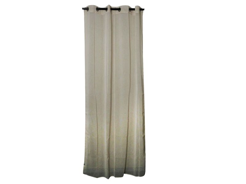 Atmosphera Eyelet Net Curtain - Beige - 140x240cm