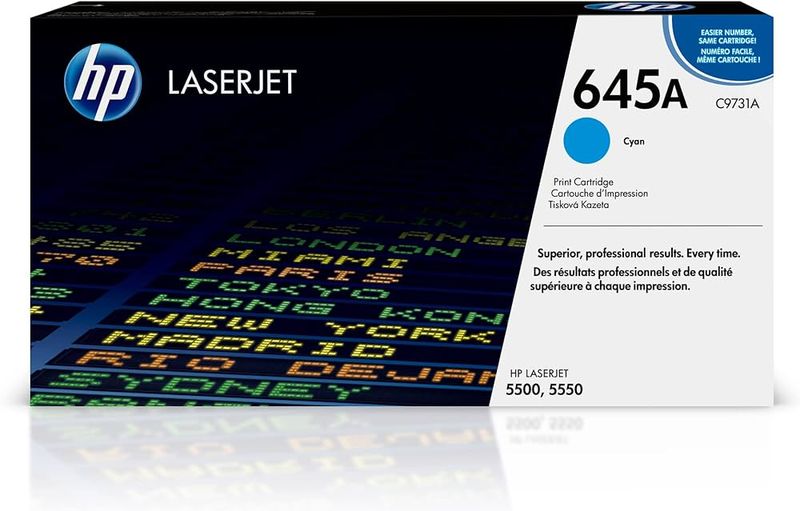 HP 645A Cyan LaserJet Toner Cartridge