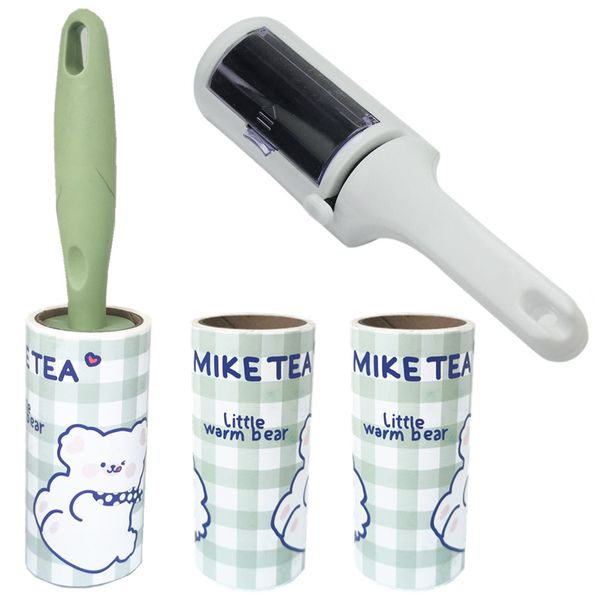 Lint Roller &amp; 60 Sheet Refills + Pet Hair Remover Reusable Scrubbing Brush