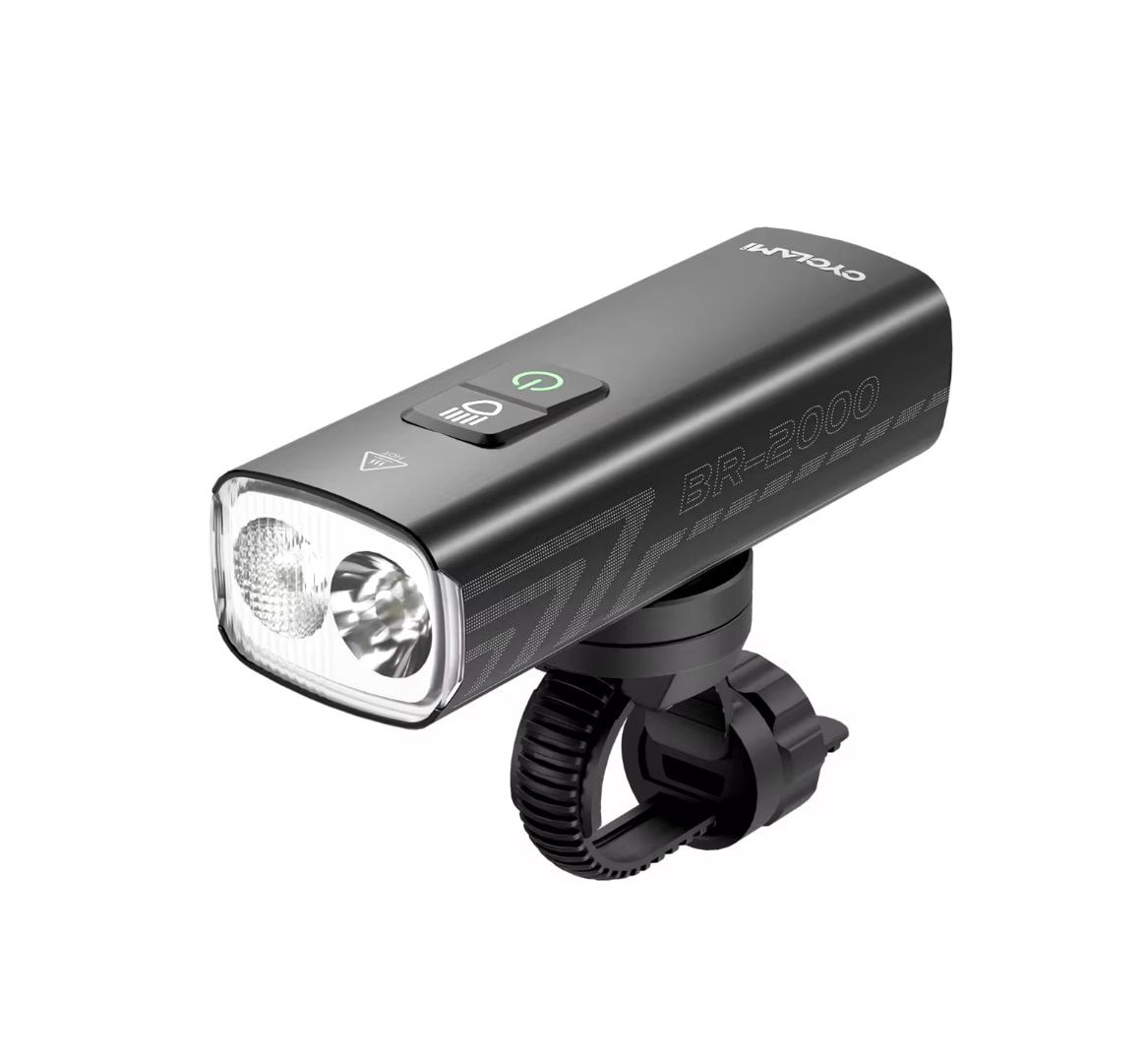 Cyclami BR2000 Next Gen-2000LM Bike Light-Rechargeable USB C Type Road MTB