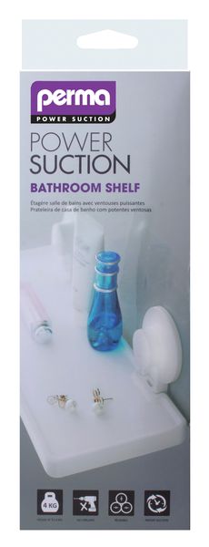 Perma Suction Bathroom Shelf - 32cm