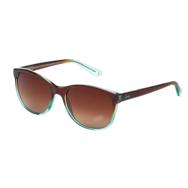 Joules Brown Teal Cat Eye Sunglasses