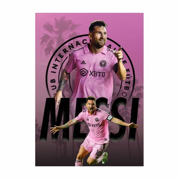 Lionel Messi Inter Miami Pink - A1 Poster