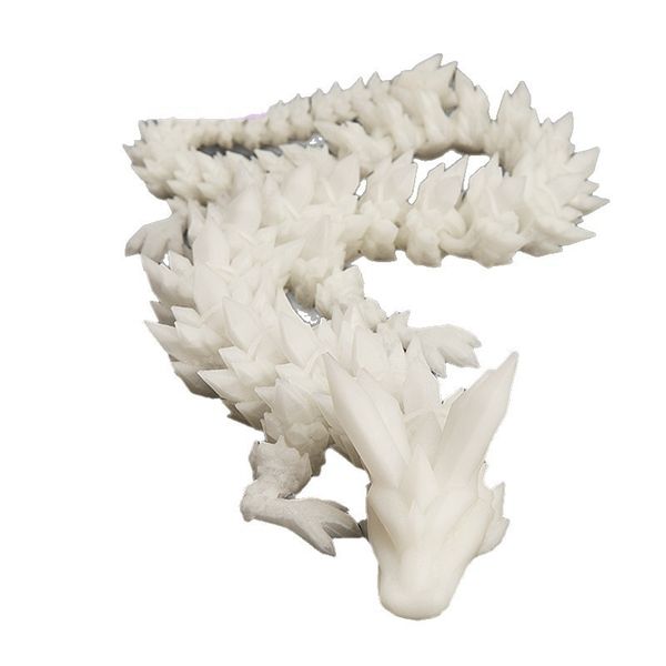 3D Printed Luminescent Dragon Model with Movable Joints