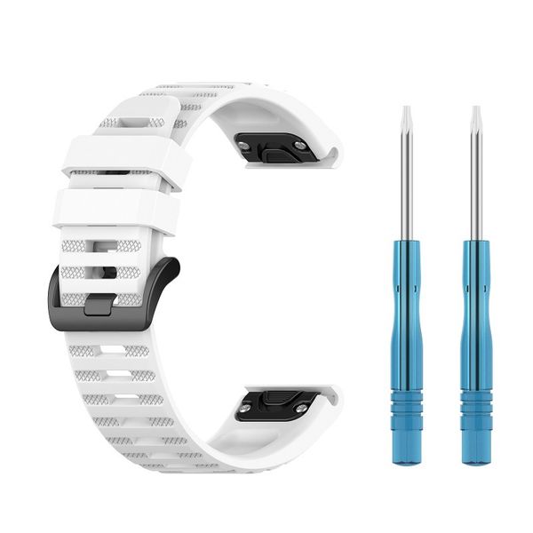 Silicone Strap Compatible With Garmin Fenix 7X/6X/5X/Instinct 2 - 22/26mm