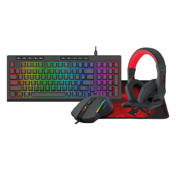 Complete Gaming Starter Kit - Keyboard, Mouse, Mousepad &amp; Headse