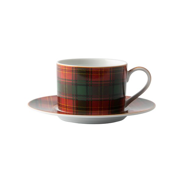 Jenna Clifford Red Tartan C&amp;S in Gift Box Set of 4