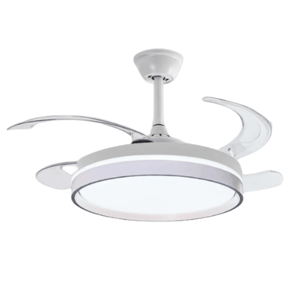 Ceiling Fan, DC Motor With Folding Wings With LED Light