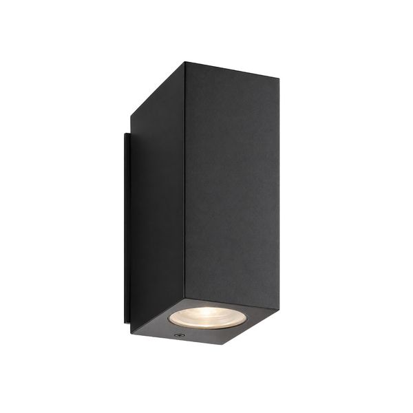 Acdc - Gu10 Up &amp; Down Wall Light Black 2 X 7W Ma image