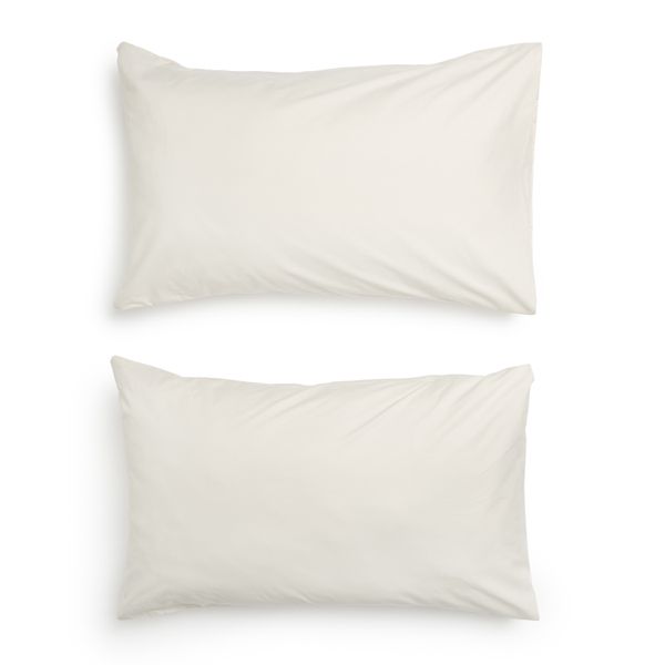 George &amp; Mason - 200TC Cotton 2 Pack Standard Pillowcases - Natural