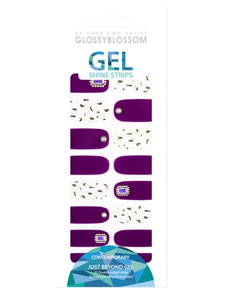 Glossyblossom Nail Gel strips - Violet rich