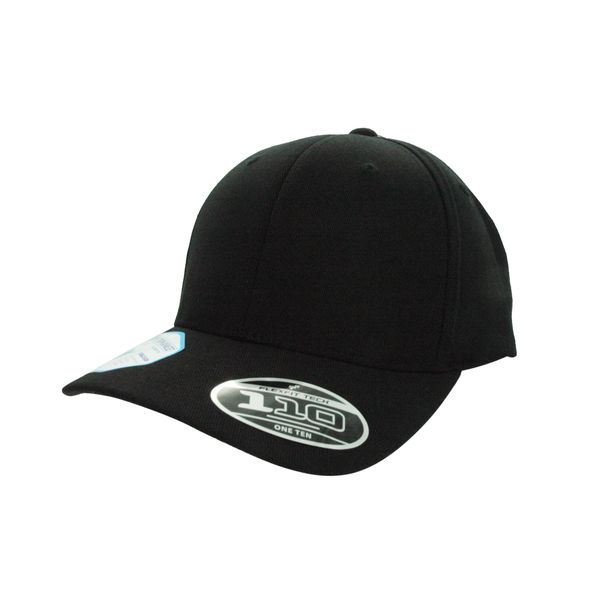 Flexfit 110 Fit Black Cool and Dry Adjustable Cap