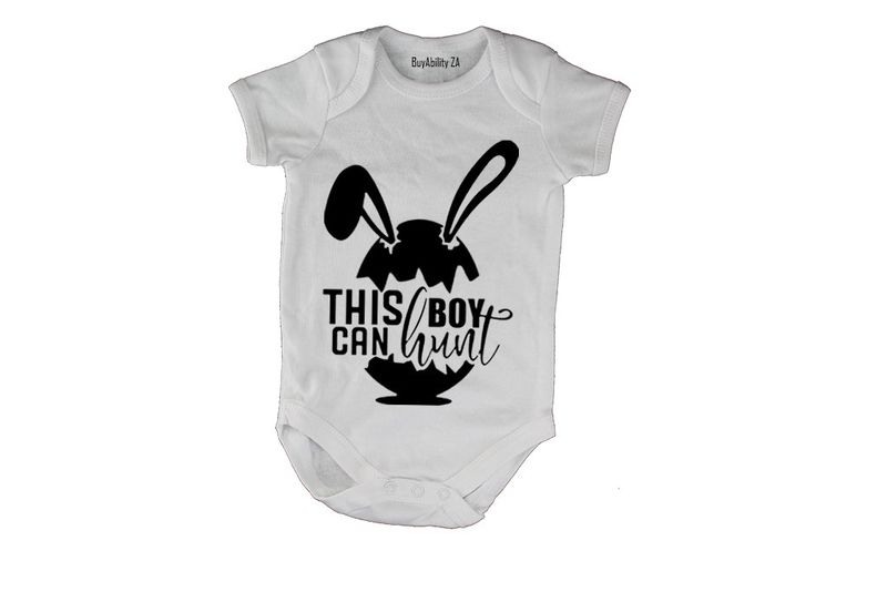 This Boy Can Hunt - Easter - Short Sleeve - Baby Grow