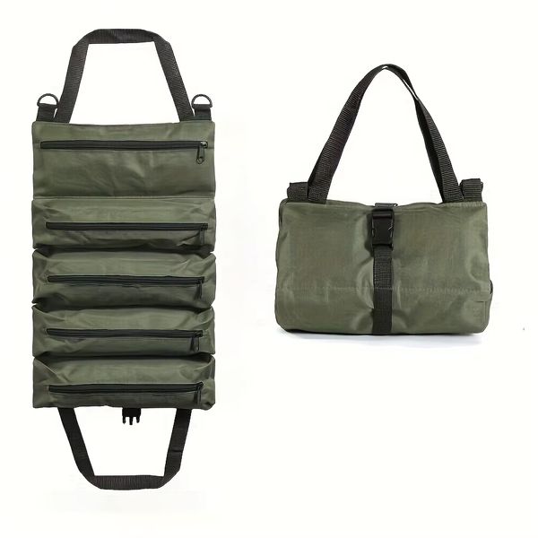 Heavy-Duty Roll-Up Tool Bag Multi-Tool Organizer