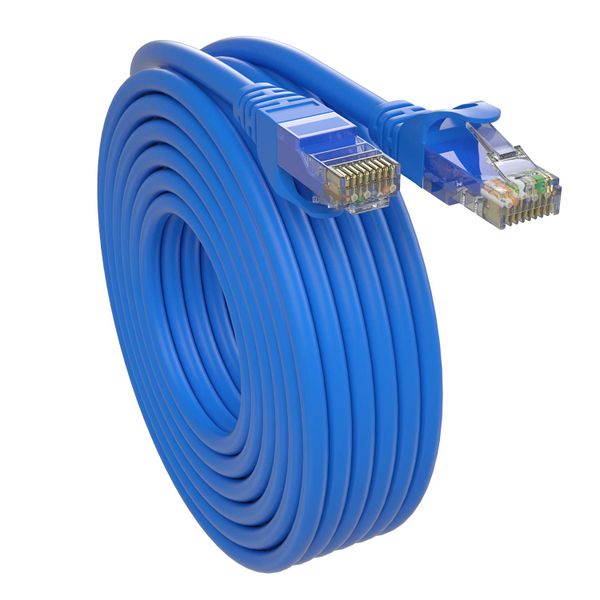 Cat6E Ethernet Cable 1000Mbps Gaming Console, Router, Modem,Laptop-Blue