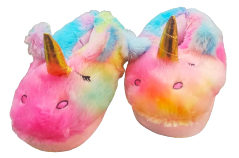 Soxy Lady - Unicorn Slippers(6-12) Kids Sizes (one size)