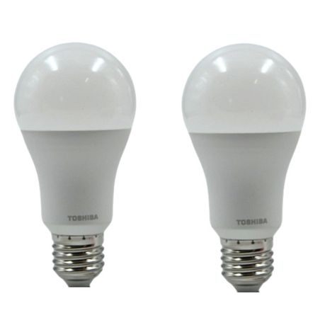 Toshiba E27 A60 LED Light Bulb 14W Warm White 3000K - 2 Pack Image