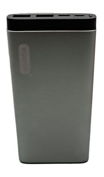 EZRA 10 000mAh Pure Capacity Fast Charging Power Bank Set - Pink / Grey