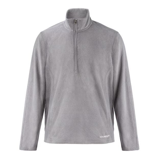 Donnay Men's Quarter-Zip Fleece Jacket - Pearl Grey - Parallel Import ...