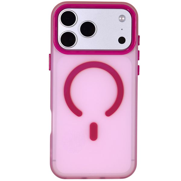 Magnetic Silicone Case with Hot Pink Accents - Compatible with iPhone