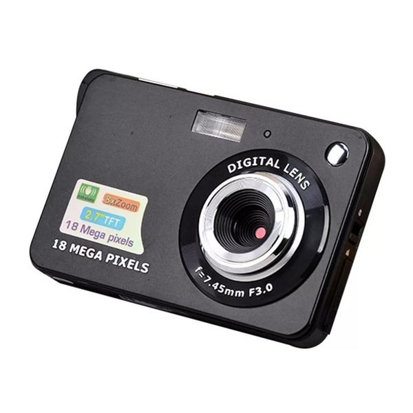 Digital Camera HD TFT LCD Display Video 18MP 720P Anti-Shake Black